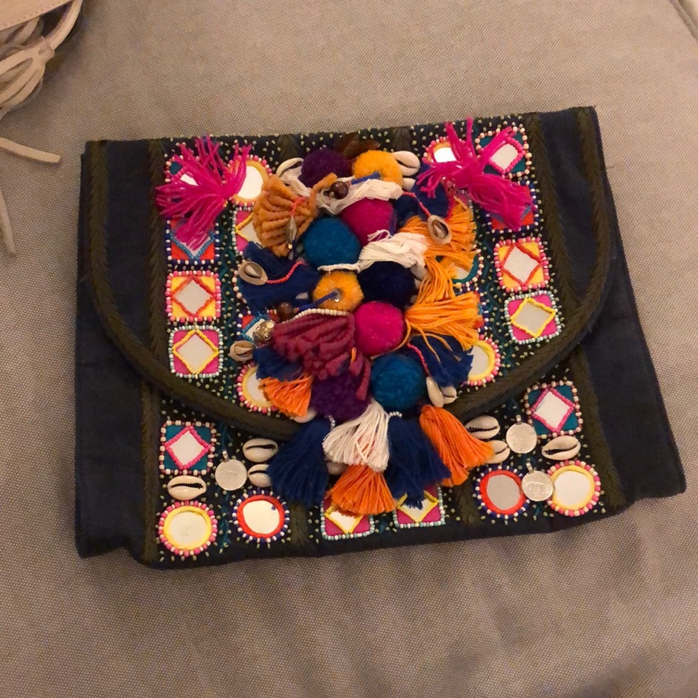 Anthropologie Antik Batik Large Loha Clutch